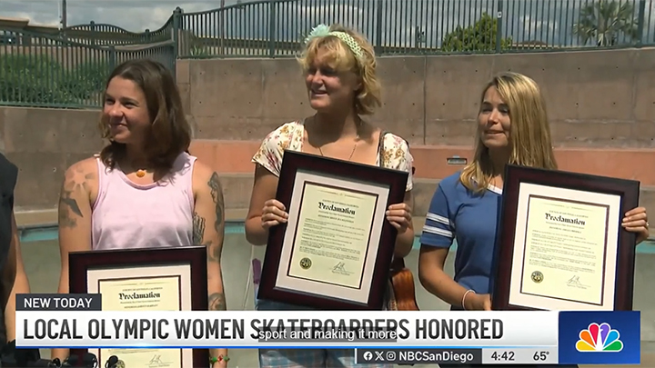 3 female skaters hold awards